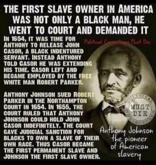 Slave Owner Black History Month