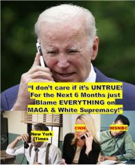 Joe Biden blame everything on MAGA and white supremicy
