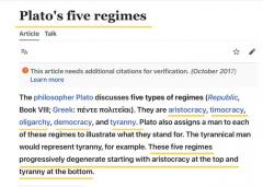 Plato five regimes