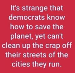Dems can save the planet but not their own cities troll