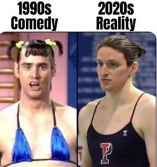 1990s comedy vs 2020s reality trans