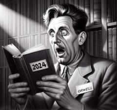 George Orwell reads about 2024