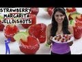 How to make Strawberry Margarita Jello Shots - Tipsy Bartender