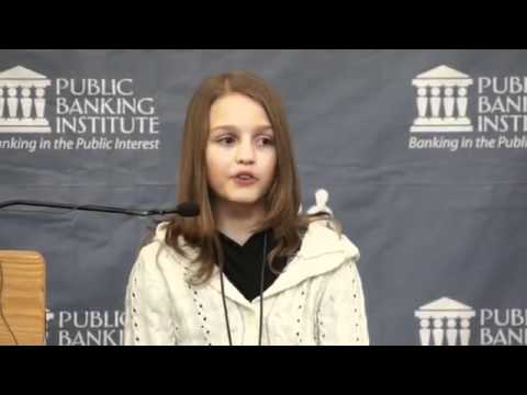 fantastic 12 yr old Victoria Grant explains how banks commit fraud