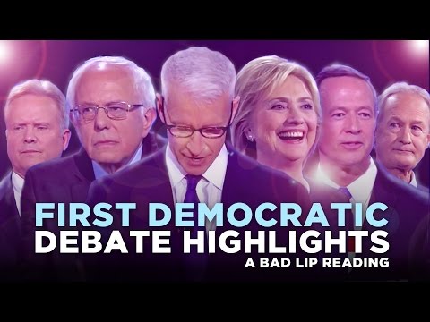 Bad Lip Reading Version of the &quot;FIRST DEMOCRATIC DEBATE&quot;