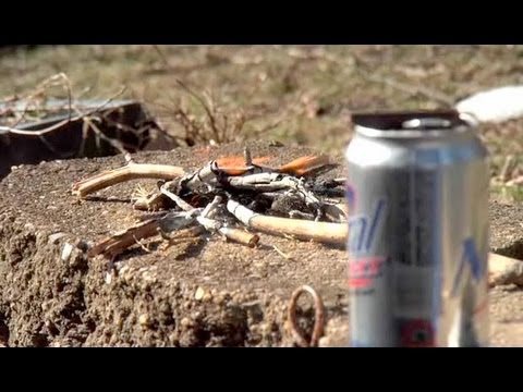 How to Start a Fire with an Aluminum Can &amp; a Chocolate Bar