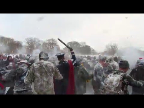 Epic Virginia Tech Cadet vs Civilian Snowball Fight 2016!