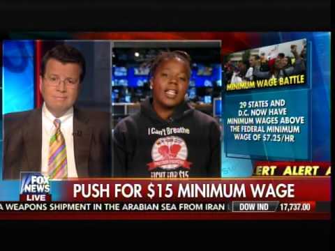 WOW! Watch Idiot Fast Foor Worker Defend $15 an Hour Minimum Wage