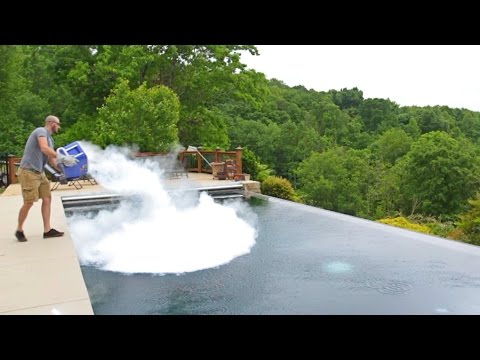 What Happens If You Drop 30 lb of Dry Ice in POOL