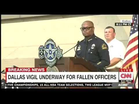 Dallas Police Chief Brown Eulogizes Fallen Officers