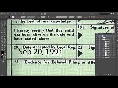Proof that Obama&#039;s birth certificate is a forgery - an impeachable felony