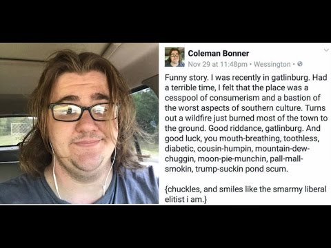 Liberal who made ill advised statement on Tennessee fire victims got instant karma