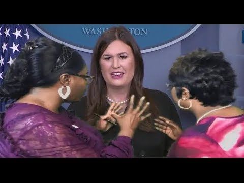 Diamond and Silk do a DROP IN on the White House Press Briefing.