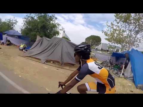 Riding through the Homeless Camps in Anaheim California on the Santa Ana River Trail