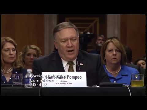 Rand Paul Questions Mike Pompeo At Confirmtaion Hearing 4/12/18 4/12/18