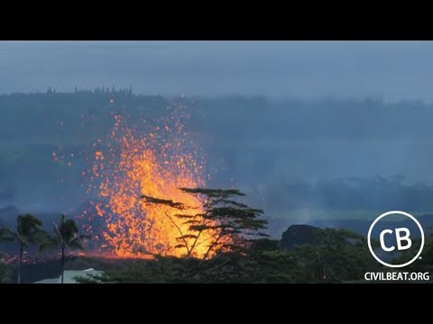 Live Video: Kilauea Lava Flow Activity In Lower Puna Hawaii