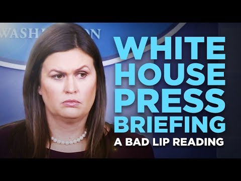 &quot;WHITE HOUSE PRESS BRIEFING&quot; - A Bad Lip Reading