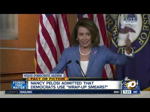 Pelosi admits to using &quot;wrap up smear?&quot;