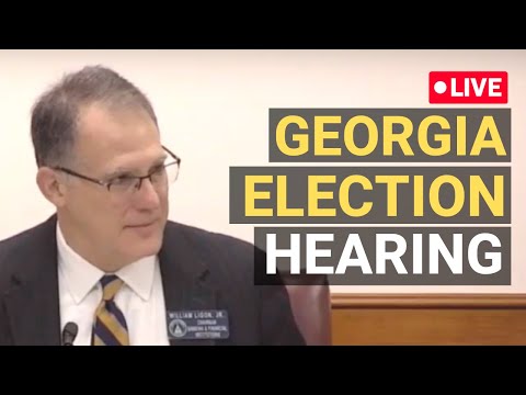 LIVE: Georgia Senate Subcommittee Holds Hearing on Election Issues (Dec. 30)