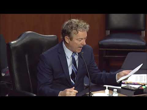 Dr. Paul Questions Rachel Levine During Confirmation Hearing - February 25, 2021