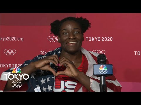 Tamyra Mensah-Stock&#039;s MUST-SEE interview after winning wrestling gold | Tokyo Olympics | NBC Sports