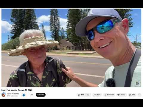 Beloved Local Lahaina Maui Fire Survivor Fish Describes His Escape From #Mauifire (MUST WATCH)