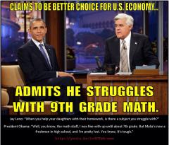 Obama Admits He Struggles With 9th Grade Math