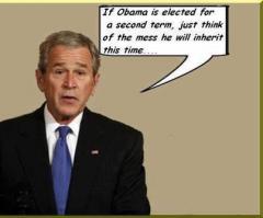 If Obama is elected he will inherit his own mess (no more blaming Bush!)