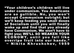 Nakita Krushchev Quote - Americans are Gullible