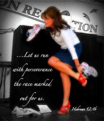 Let Us Run With Perseverance The Race Marked Out For Us Hebrews 12:16