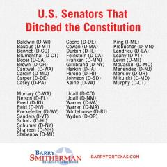 List of US Senators That Voted for the UN Gun Bill and Ditched The Constitution