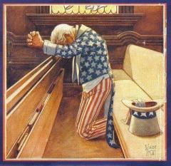 Picture of Uncle Sam Praying