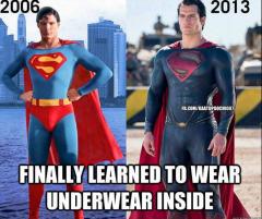 Superman Finally Learned to Wear His Underwear On the Inside