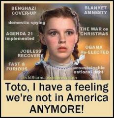 Dorothy: Toto I have a feeling we are not in Kansas anymore!