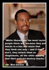 Dr Ben Carson on White Liberal Racists