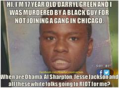 Where are the Protests for Darryl Green