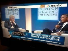 Bill Clinton Looking Bored as Hell Listening to Obama Push Obamacare
