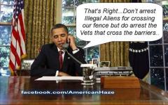 Obamas Treatment of Vets VS Treatment of Illegal Aliens