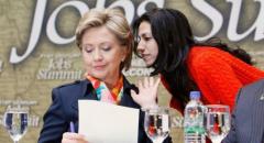 Hillary and her girlfriend Huma