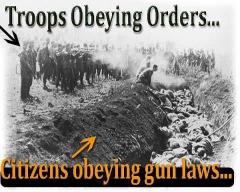 Troops obeying orders vs citizens obeying anti gun laws