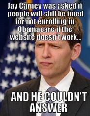 Jay Carney Cant Answer If People Will Be Fined If the Site Doesnt Work
