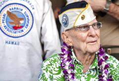Pearl Harbor survivor Everett Hyland from USS Pennsylvania from @NavRegHawaii