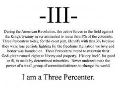 I am a three percenter