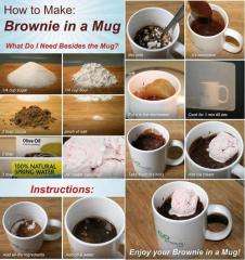 How to make a brownie in a mug