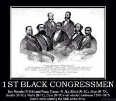 1st Black Congressmen Were Republicans