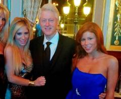 Mr Hillary and the Potential first gentelman embraces blonds trying out for