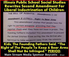 Illinois Public School Rewrites Second Amendment for Liberal Indoctrination