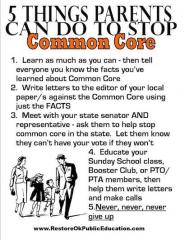 5 Things Parents Can Do To Stop Common Core