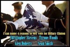 4 reasons not to vote for Hillary Clinton Christopher, Tyrone, Glen, Sean