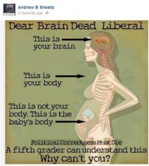 dear brain dead liberal